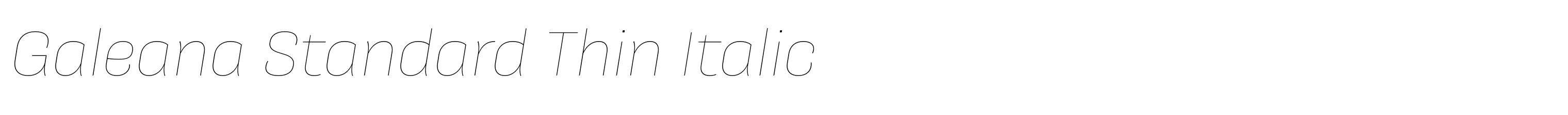 Galeana Standard Thin Italic